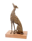 Bronze lévrier 35 cm marron n°1 Bronzes d'Afrique