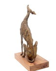 Bronze lévrier 35 cm marron n°1 Bronzes d'Afrique
