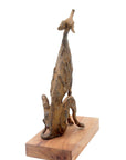 Bronze lévrier 35 cm marron n°1 Bronzes d'Afrique