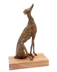 Bronze lévrier 35 cm marron n°1 Bronzes d'Afrique