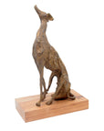 Bronze lévrier 35 cm marron n°1 Bronzes d'Afrique