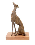 Bronze lévrier 35 cm marron n°1 Bronzes d'Afrique
