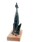 Bronze lévrier 35 cm marron n°2 Bronzes d'Afrique
