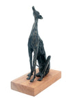 Bronze lévrier 35 cm marron n°2 Bronzes d'Afrique
