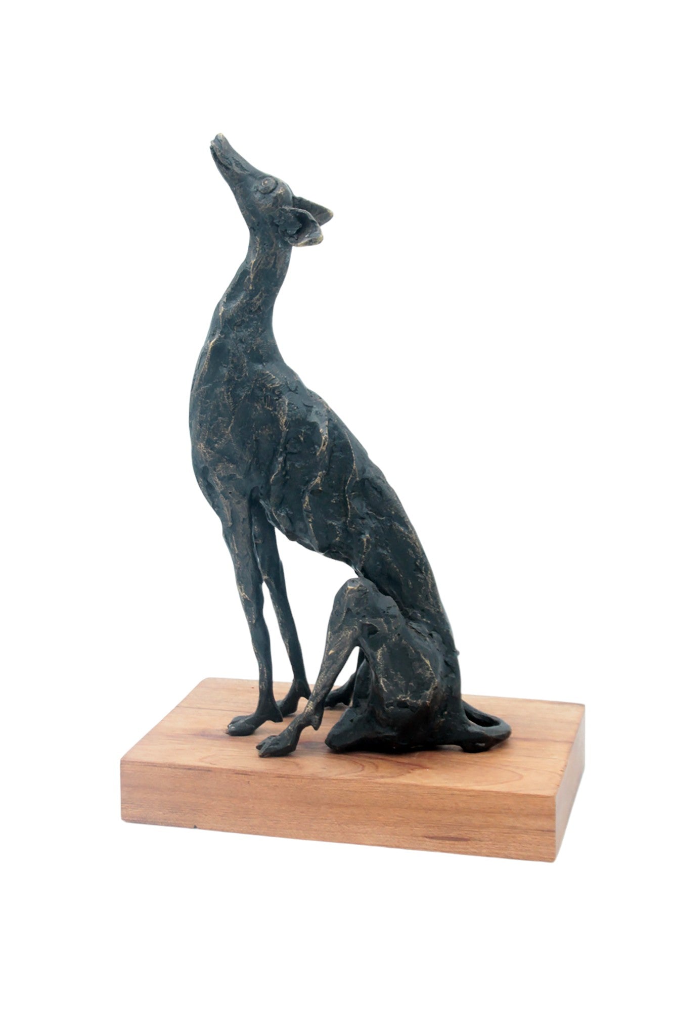 Bronze lévrier 35 cm marron n°2 Bronzes d'Afrique