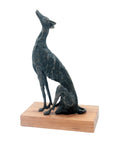 Bronze lévrier 35 cm marron n°2 Bronzes d'Afrique