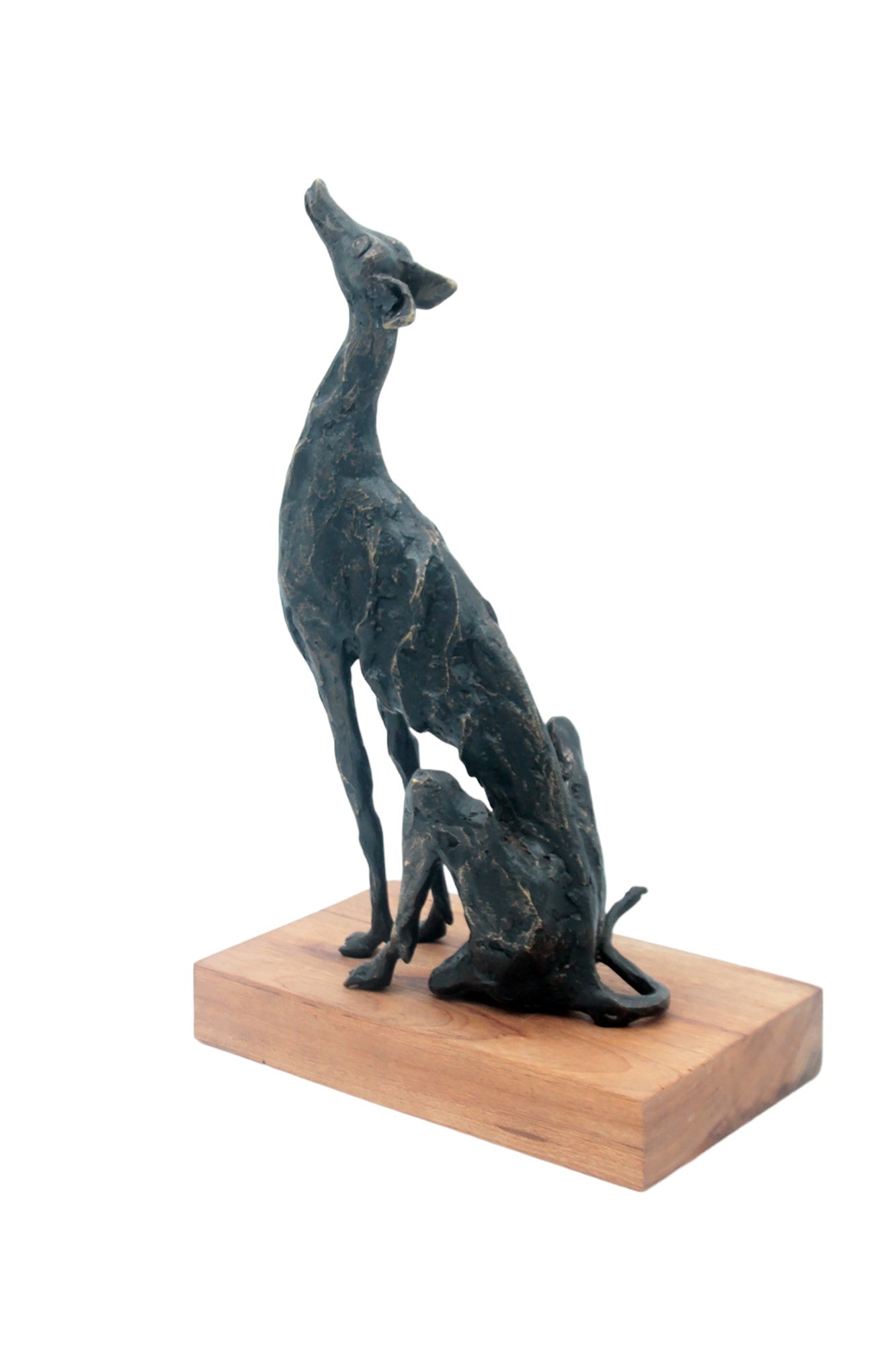 Bronze lévrier 35 cm marron n°2 Bronzes d'Afrique