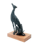 Bronze lévrier 35 cm marron n°2 Bronzes d'Afrique