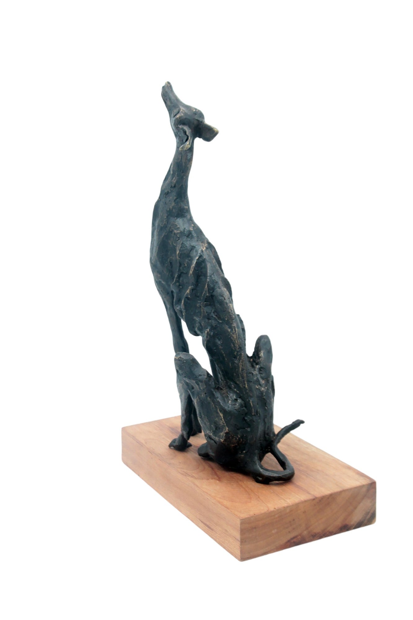 Bronze lévrier 35 cm marron n°2 Bronzes d'Afrique