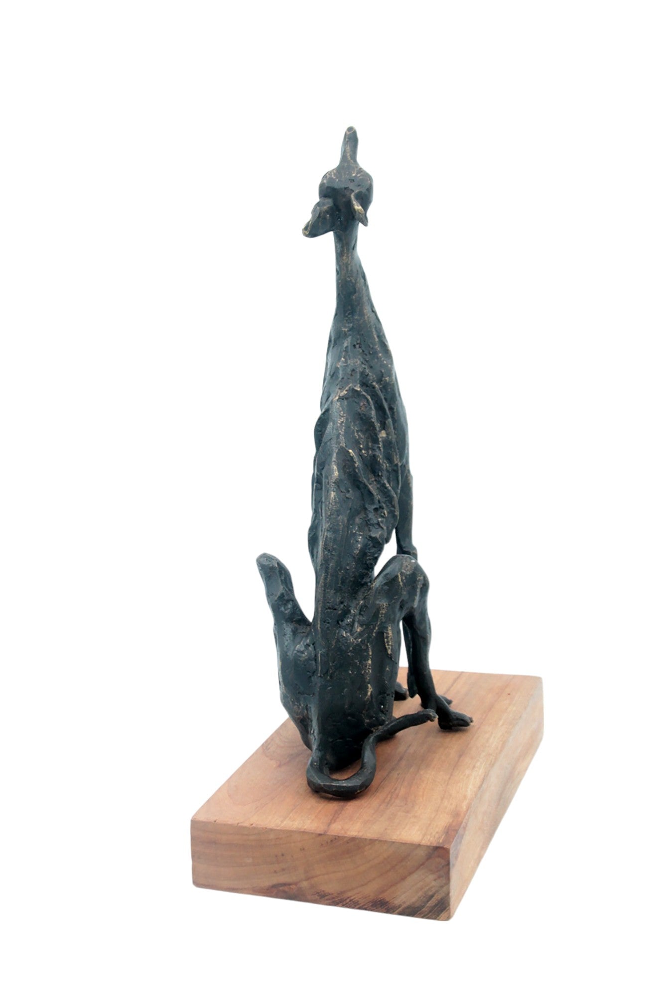 Bronze lévrier 35 cm marron n°2 Bronzes d'Afrique