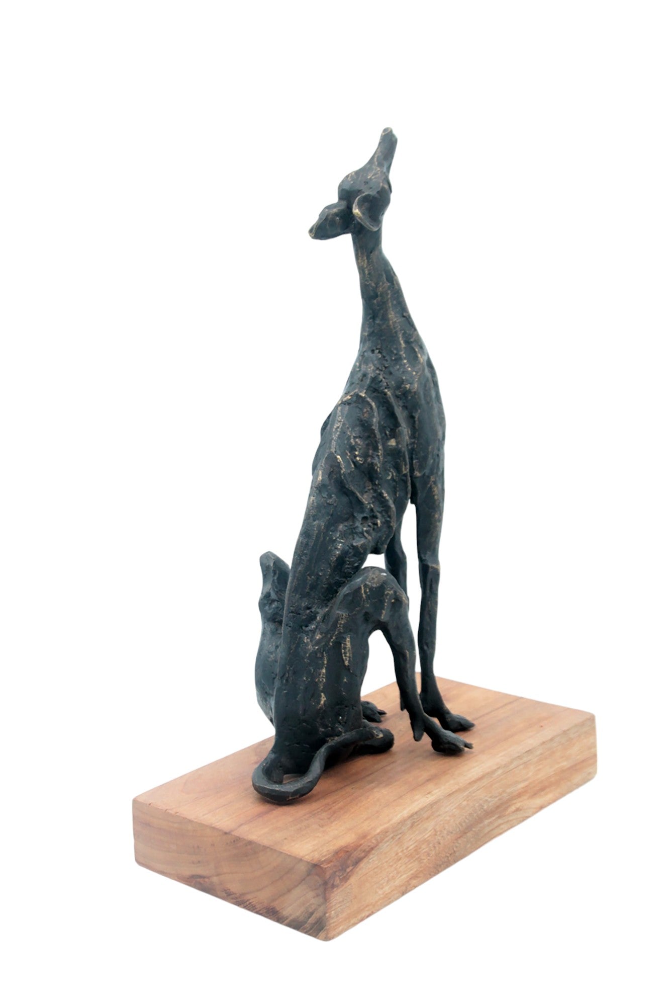 Bronze lévrier 35 cm marron n°2 Bronzes d'Afrique