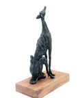 Bronze lévrier 35 cm marron n°2 Bronzes d'Afrique