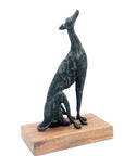 Bronze lévrier 35 cm marron n°2 Bronzes d'Afrique