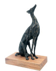 Bronze lévrier 35 cm marron n°2 Bronzes d'Afrique