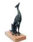 Bronze lévrier 35 cm marron n°2 Bronzes d'Afrique