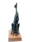Bronze lévrier 35 cm marron n°2 Bronzes d'Afrique