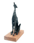 Bronze lévrier 35 cm marron n°2 Bronzes d'Afrique