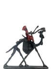 Chamelier 20 cm rouge n°2 Bronzes d'Afrique