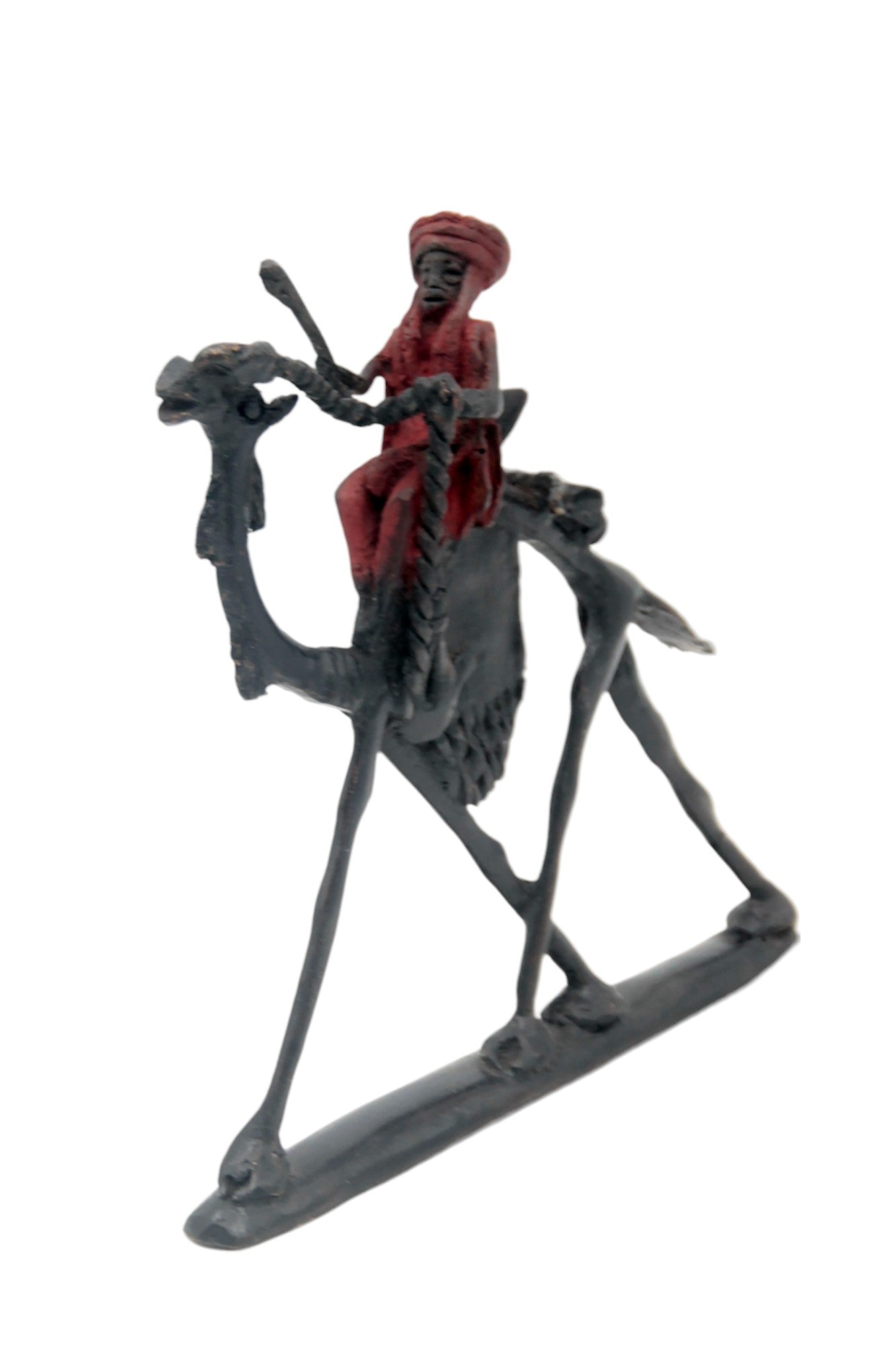 Chamelier 20 cm rouge n°2 Bronzes d'Afrique