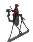 Chamelier 20 cm rouge n°2 Bronzes d'Afrique