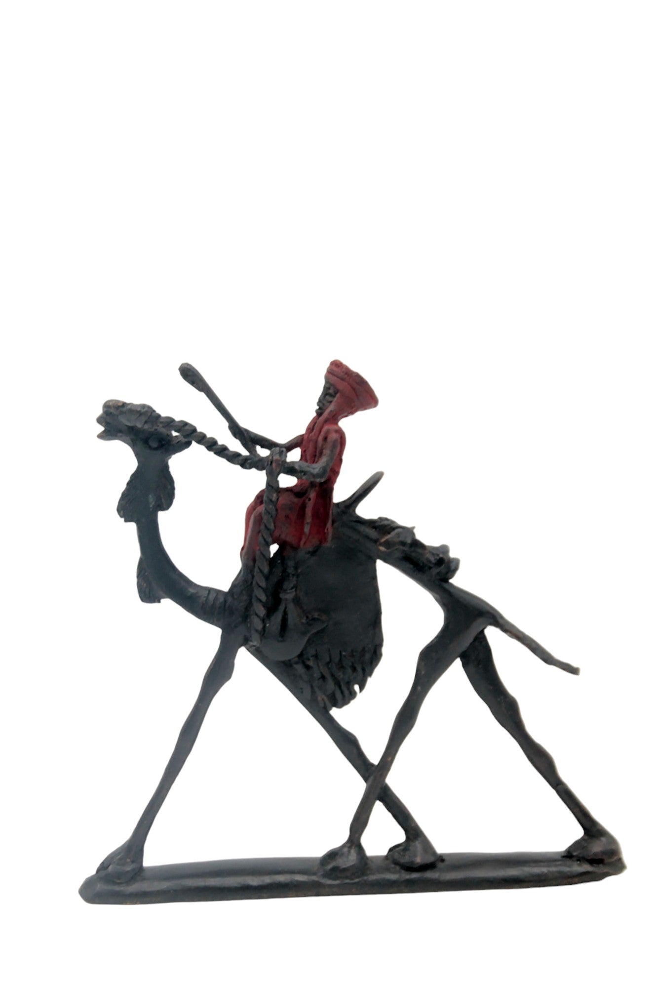 Chamelier 20 cm rouge n°2 Bronzes d'Afrique