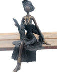 Bronze assis 35 cm noir n°1 Bronzes d'Afrique