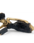 Bronze allongé 20 cm noir et doré n°1 Bronzes d'Afrique