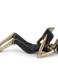 Bronze allongé 20 cm noir et doré n°9 Bronzes d'Afrique