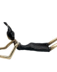 Bronze allongé 20 cm noir et doré n°11 Bronzes d'Afrique