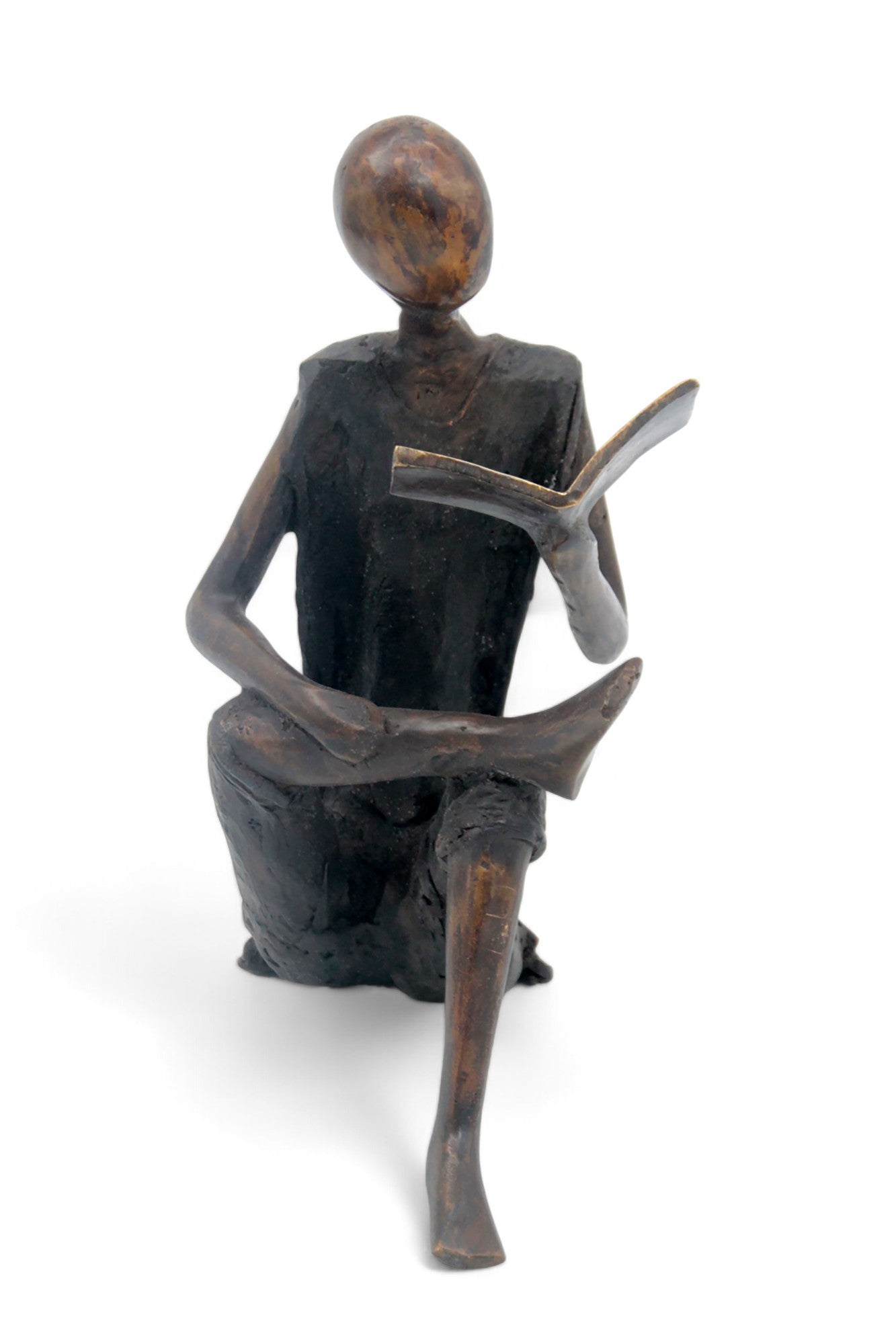 Bronze assis à poser 55 cm noir n°1 Bronzes d'Afrique