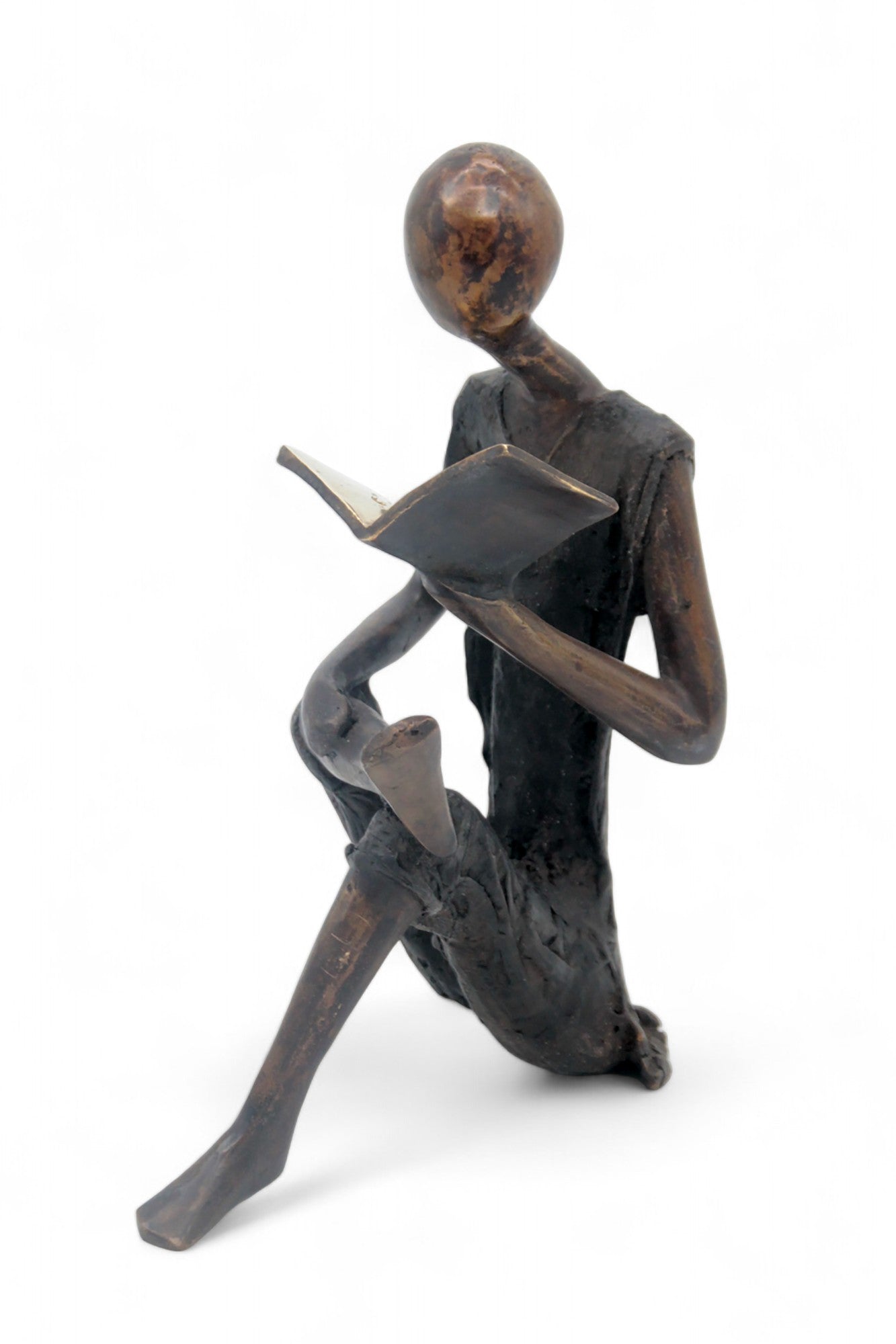 Bronze assis à poser 55 cm noir n°1 Bronzes d'Afrique