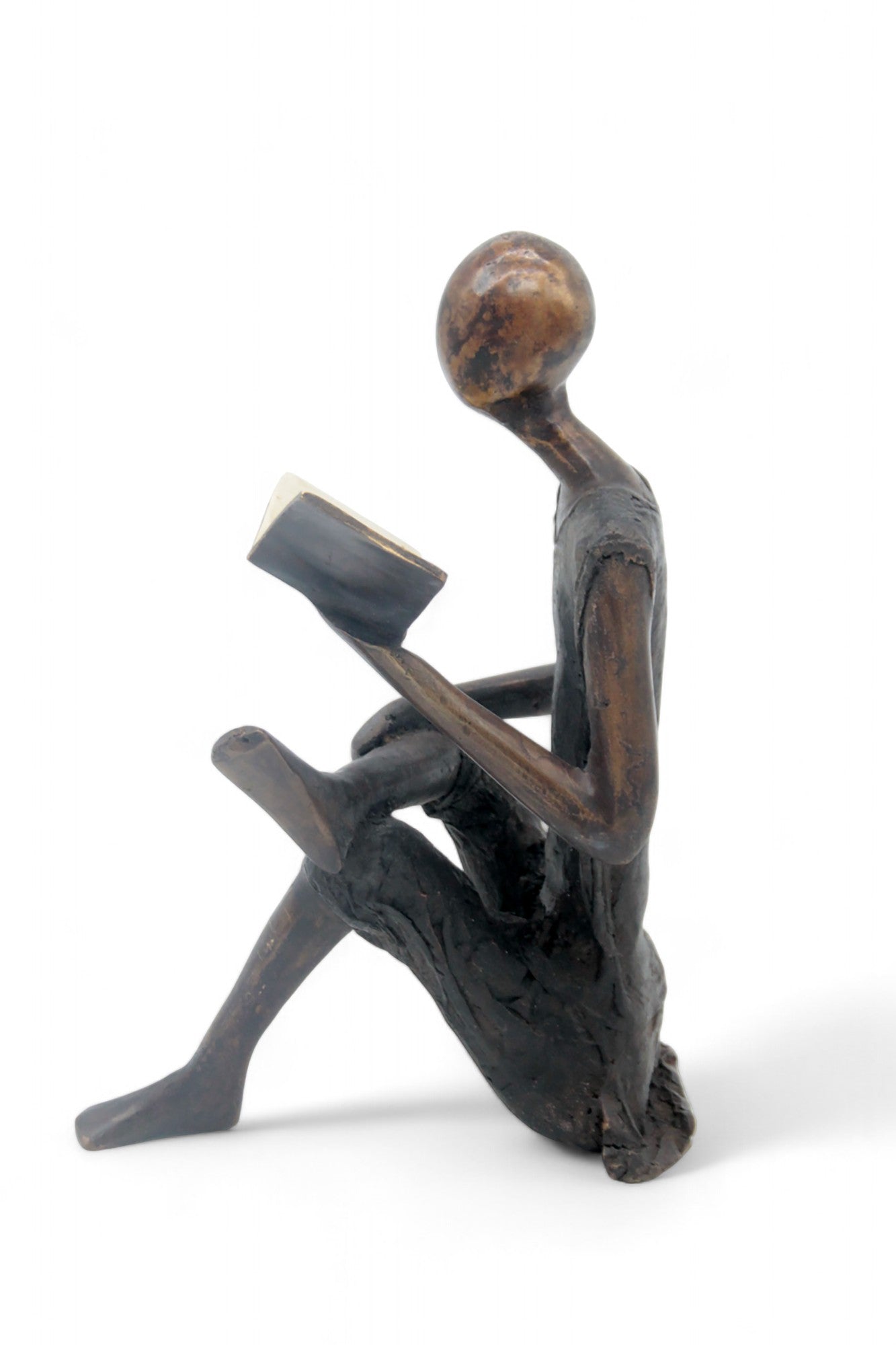 Bronze assis à poser 55 cm noir n°1 Bronzes d'Afrique