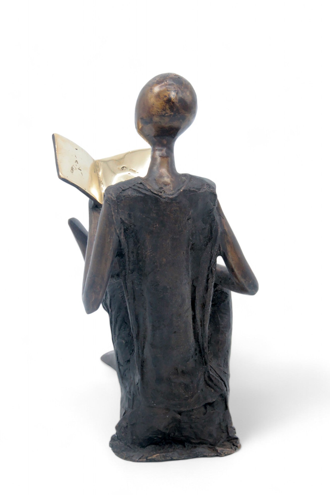 Bronze assis à poser 55 cm noir n°1 Bronzes d'Afrique