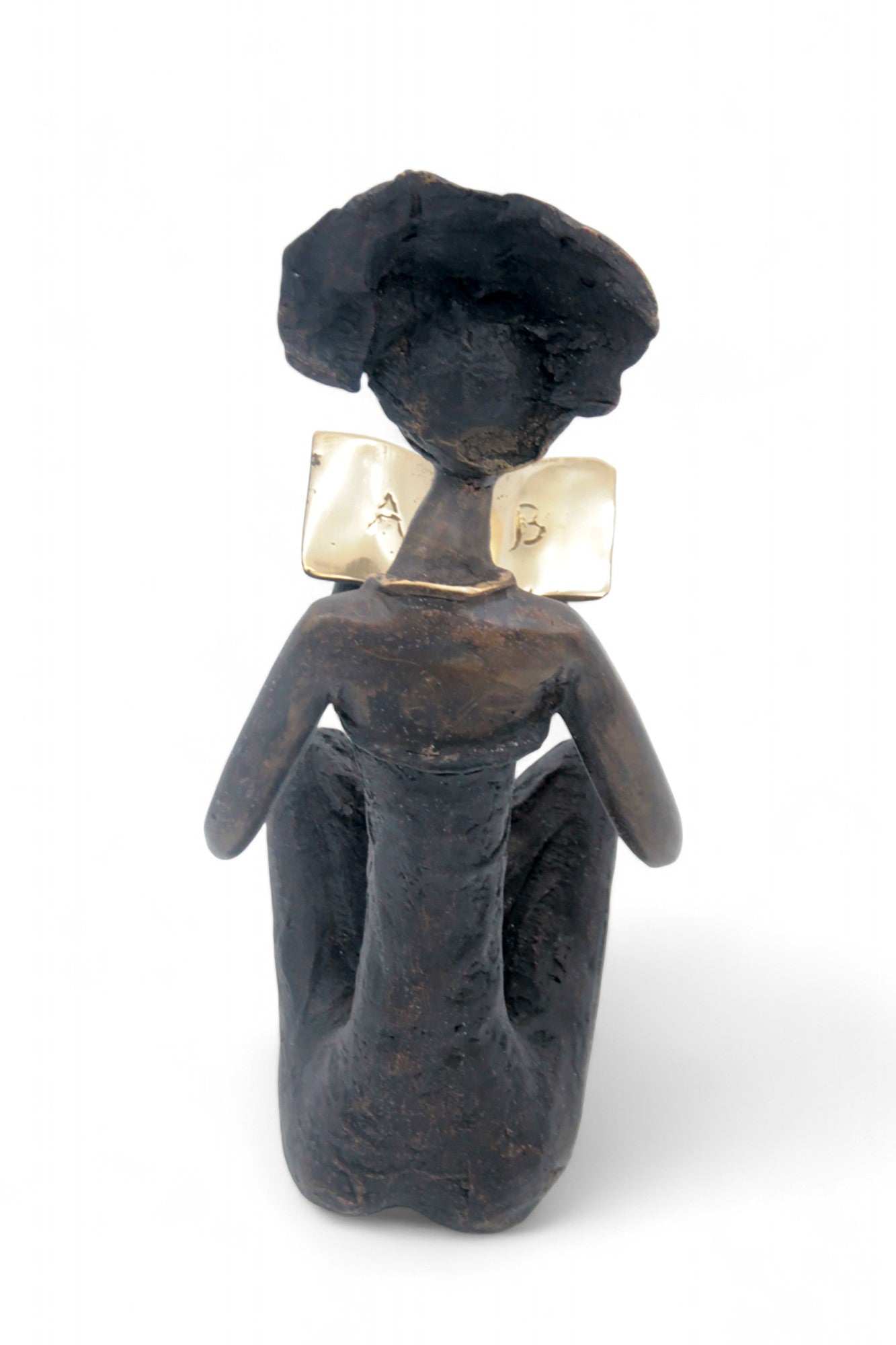 Bronze assis à poser 55 cm noir n°2 Bronzes d'Afrique