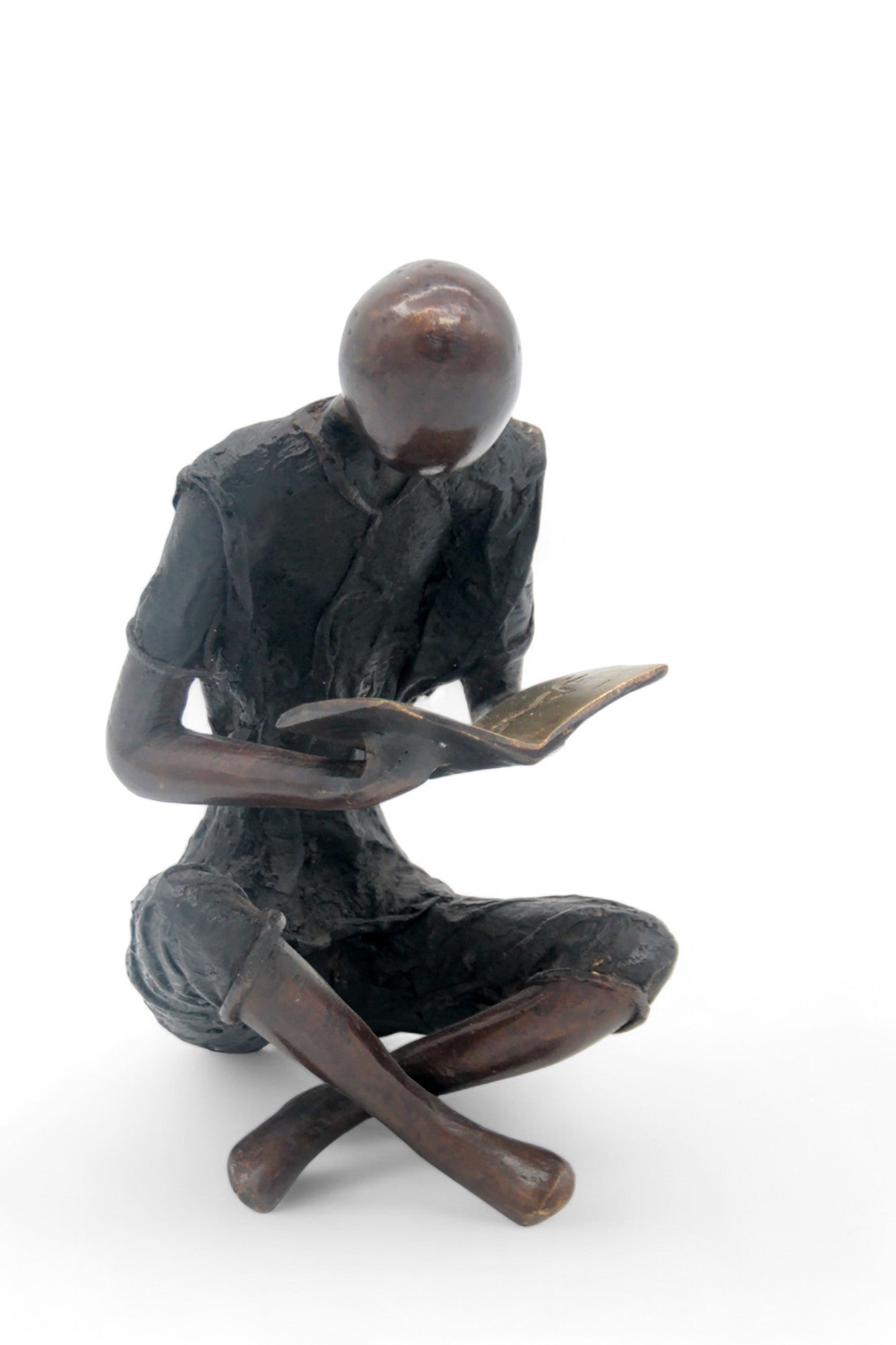 Bronze assis à poser 55 cm noir n°3 Bronzes d'Afrique