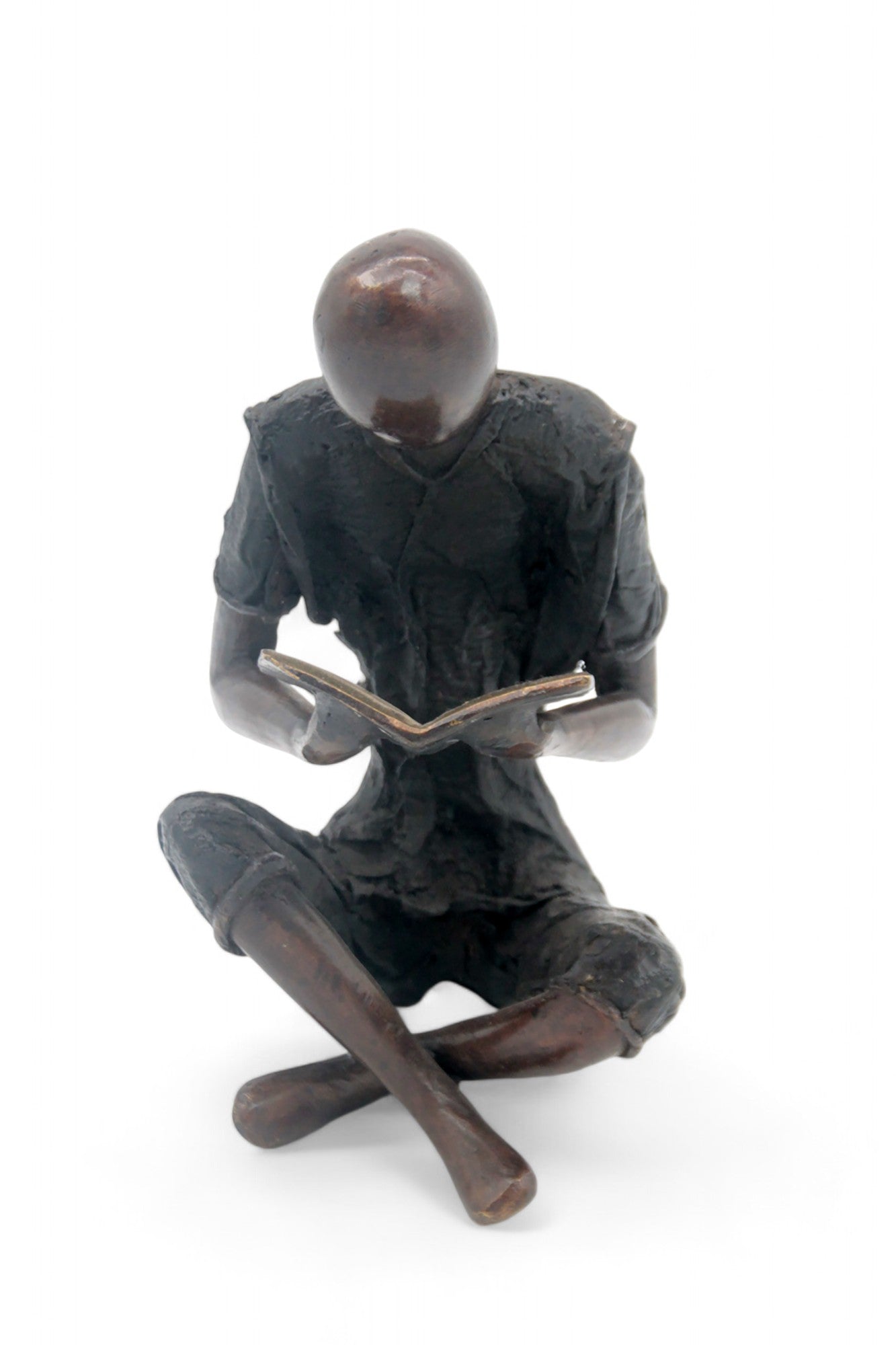 Bronze assis à poser 55 cm noir n°3 Bronzes d'Afrique