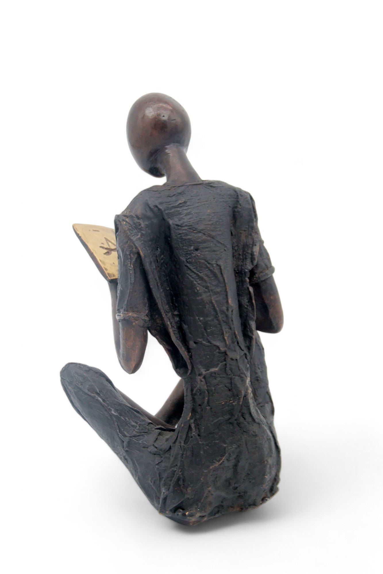 Bronze assis à poser 55 cm noir n°3 Bronzes d'Afrique