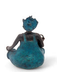 Bronze Big Mama 20 cm bleu n°1 Bronzes d'Afrique