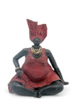 Bronze Big Mama 20 cm rouge n°2 Bronzes d'Afrique