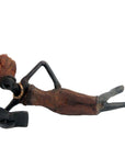 Bronze allongé 20 cm marron n°4 Bronzes d'Afrique