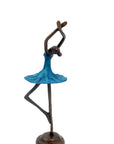 Ballerine 25 cm bleu n°4 Bronzes d'Afrique