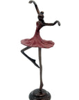 Ballerine 25 cm rouge n°5 Bronzes d'Afrique