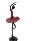 Ballerine 25 cm rouge n°5 Bronzes d'Afrique