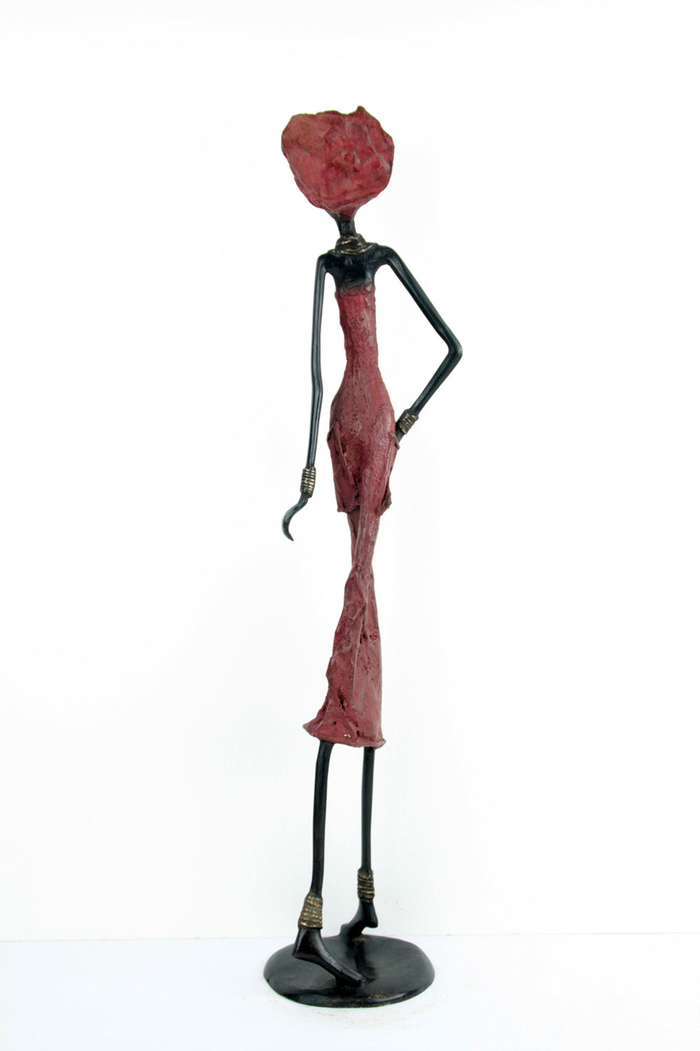 12BR06R - Bronzes d'Afrique - statues from Burkina Faso