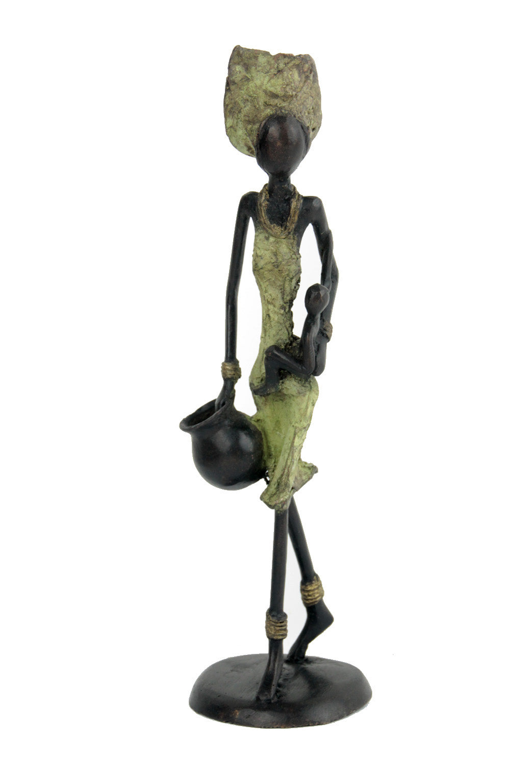 28BR02V - Bronzes d'Afrique - statues from Burkina Faso