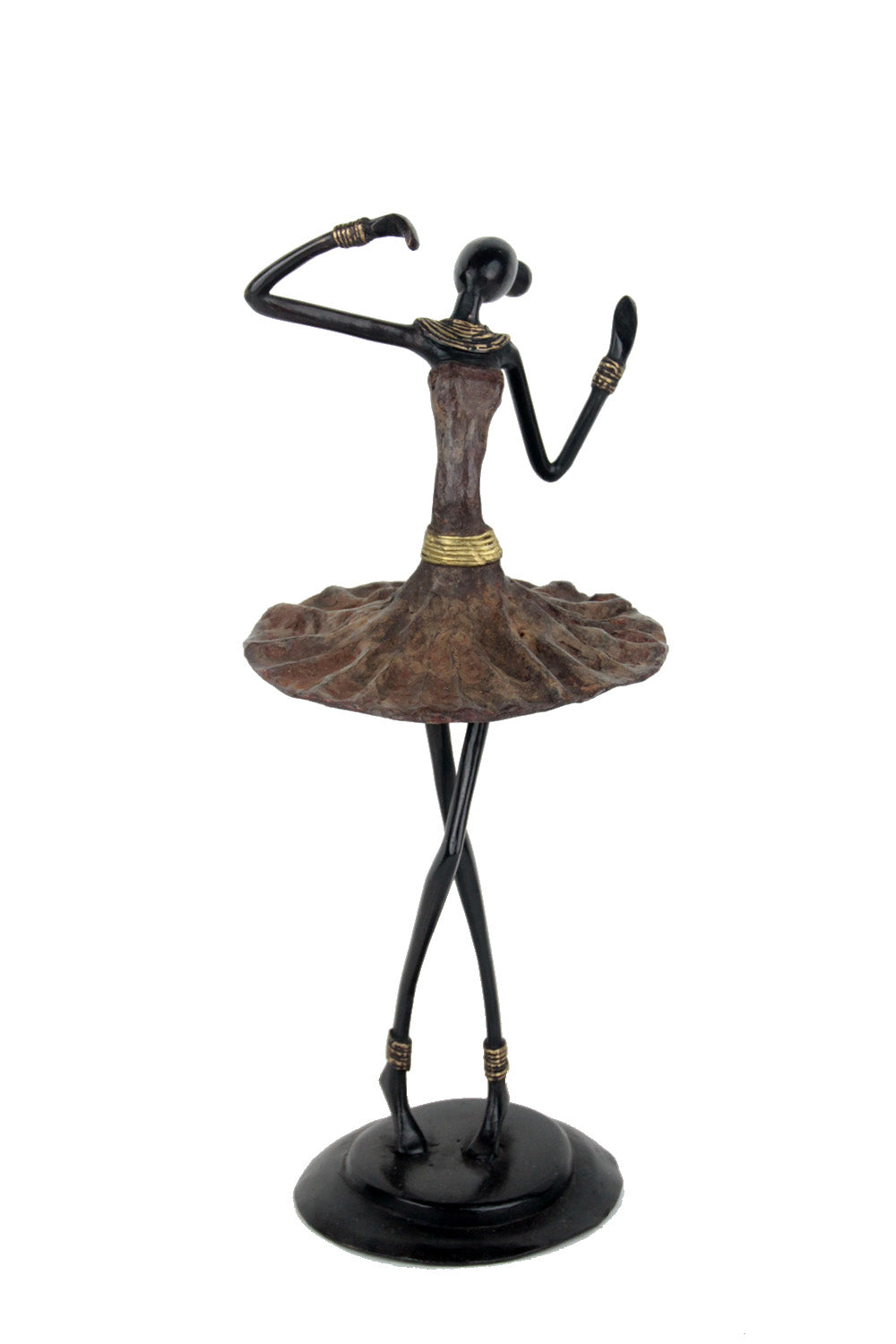 Ballerine 45 cm marron n°1 Bronzes d'Afrique