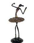 Ballerine 45 cm marron n°1 Bronzes d'Afrique