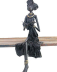 Bronze assis 40 cm noir n°3 Bronzes d'Afrique