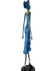 Bronze Issouf 80 cm bleu n°1 Bronzes d'Afrique