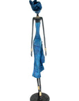 Bronze Issouf 80 cm bleu n°1 Bronzes d'Afrique
